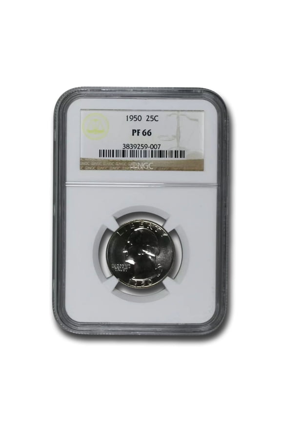 1950 Washington Quarter PF-66 NGC