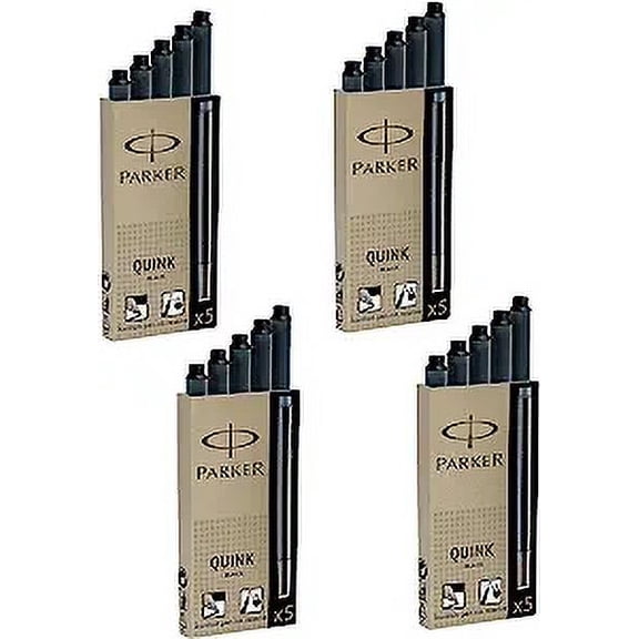 1950324 Parker Quink Ink Rollerball Ink Pen Refill, Medium, Blue, Pack of 6