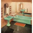 thumbnail image 1 of 1950S Bathroom Poster Print By Mary Evans Picture Librarypeter & Dawn Cope Collection (24 X 36), 1 of 3