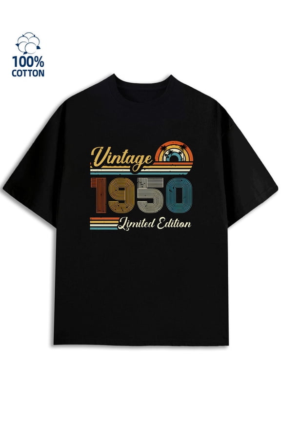 1950s Retro Tee men 180G 100% Cotton black Unique Design Unisex Shirt Cotton tshirts Trendy Unisex Shirt Cotton tshirts Fashion Unisex Shirt Cotton tshirts Fashion Unisex Shirt Crewneck tshirts