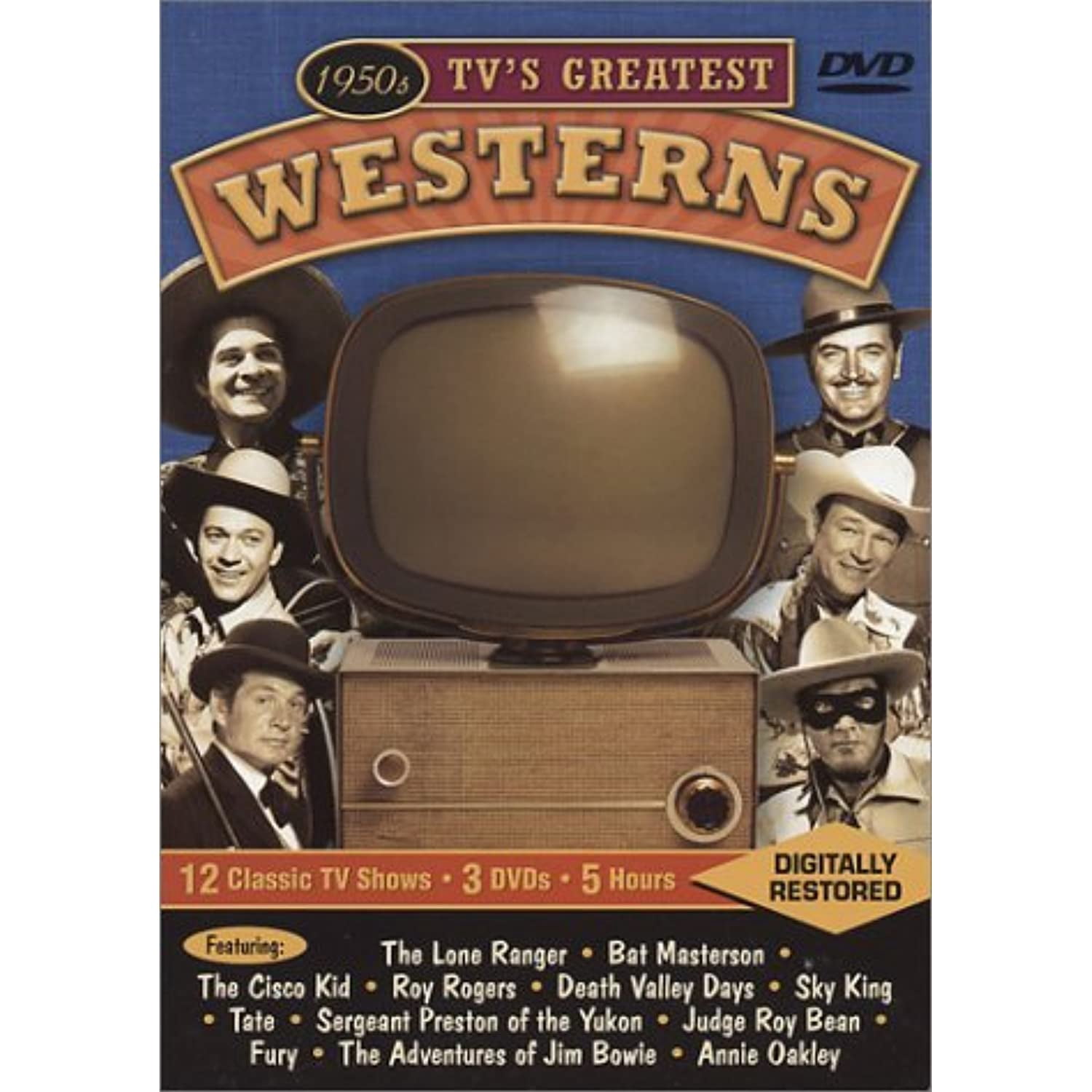 Pre-Owned 1950s TV's Greatest Westerns (DVD, 2002, 3-Disc Box Set) NEW