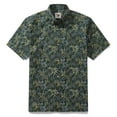 thumbnail image 1 of 1950s Tropical Hawaiian Shirt For Men Rainforest Print Cotton Button Down Short Sleeve Shirt Tropical Rainforest, 1 of 8