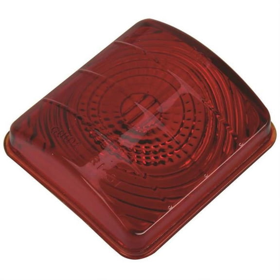 1951-1952 Chevy Tail Light Lens, Red Glass