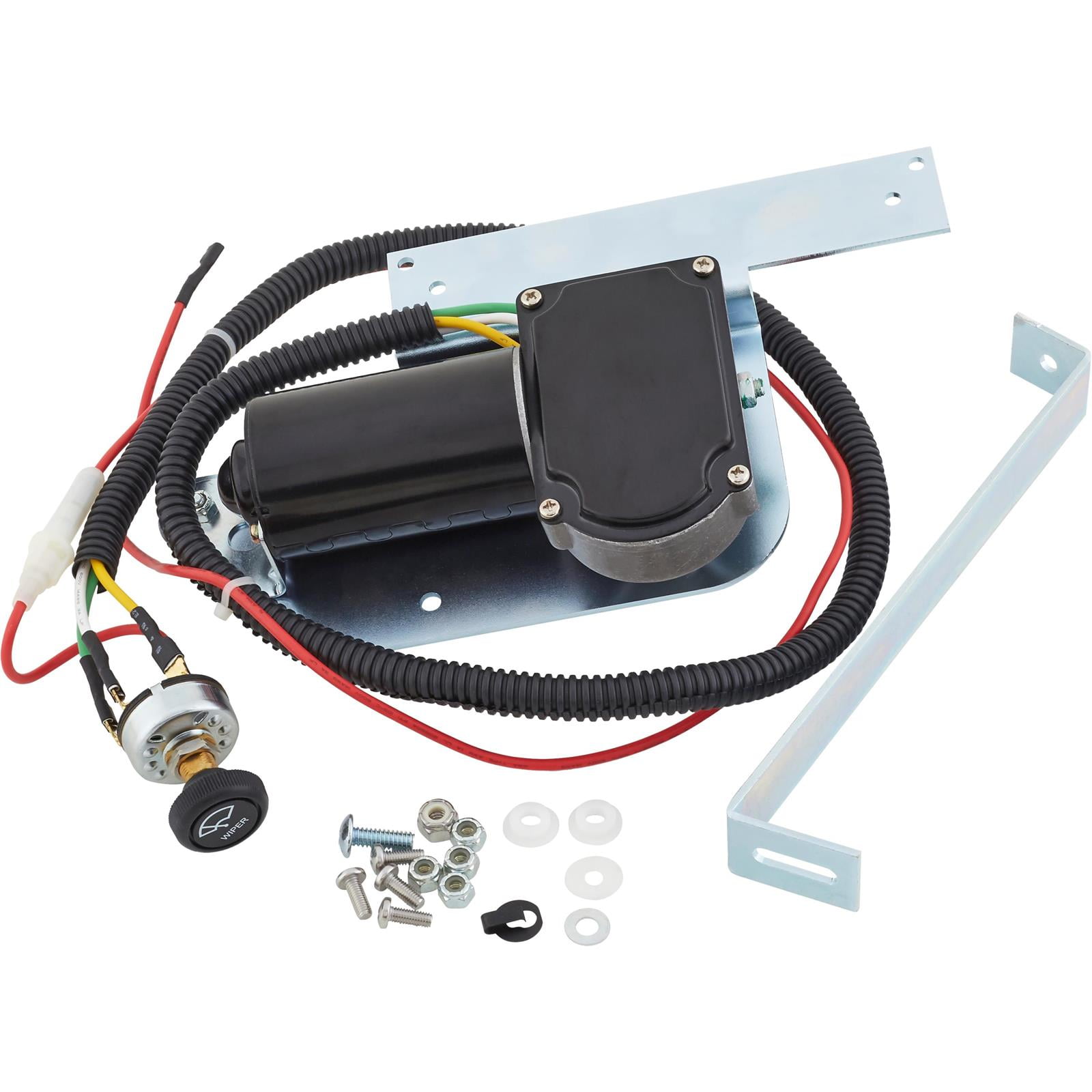 195152 Ford Pickup Truck Electric Windshield Wiper Conversion Kit TwoSpeed 12V Motor, Bolts