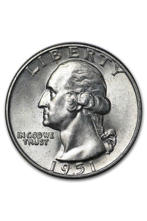 1951-D Washington Quarter AU