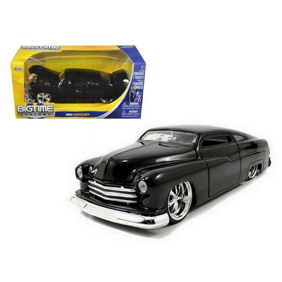 1951 Mercury Black With KMC Wheels 1/24 Diecast Mo