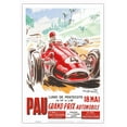 thumbnail image 1 of 1951 Pau Grand Prix - Vintage Car Racing Poster by Géo Ham (Georges Hamel) - Master Art Print (Unframed) 13in x 19in, 1 of 4
