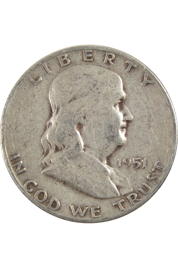 1951 S Franklin Half Dollar G Good Silver 50c Coin