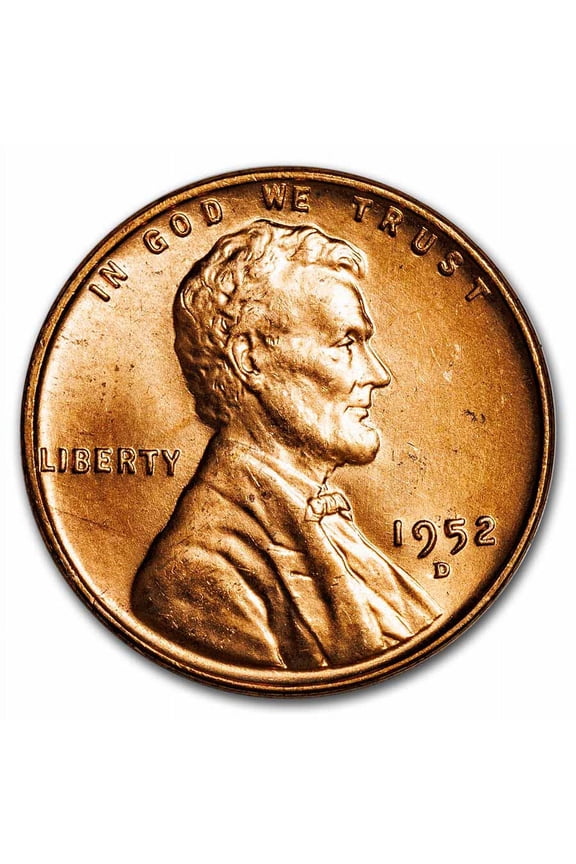1952-D Lincoln Cent BU Coins, Silver