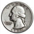 thumbnail image 1 of 1952-S Washington Quarter VG/XF, 1 of 2