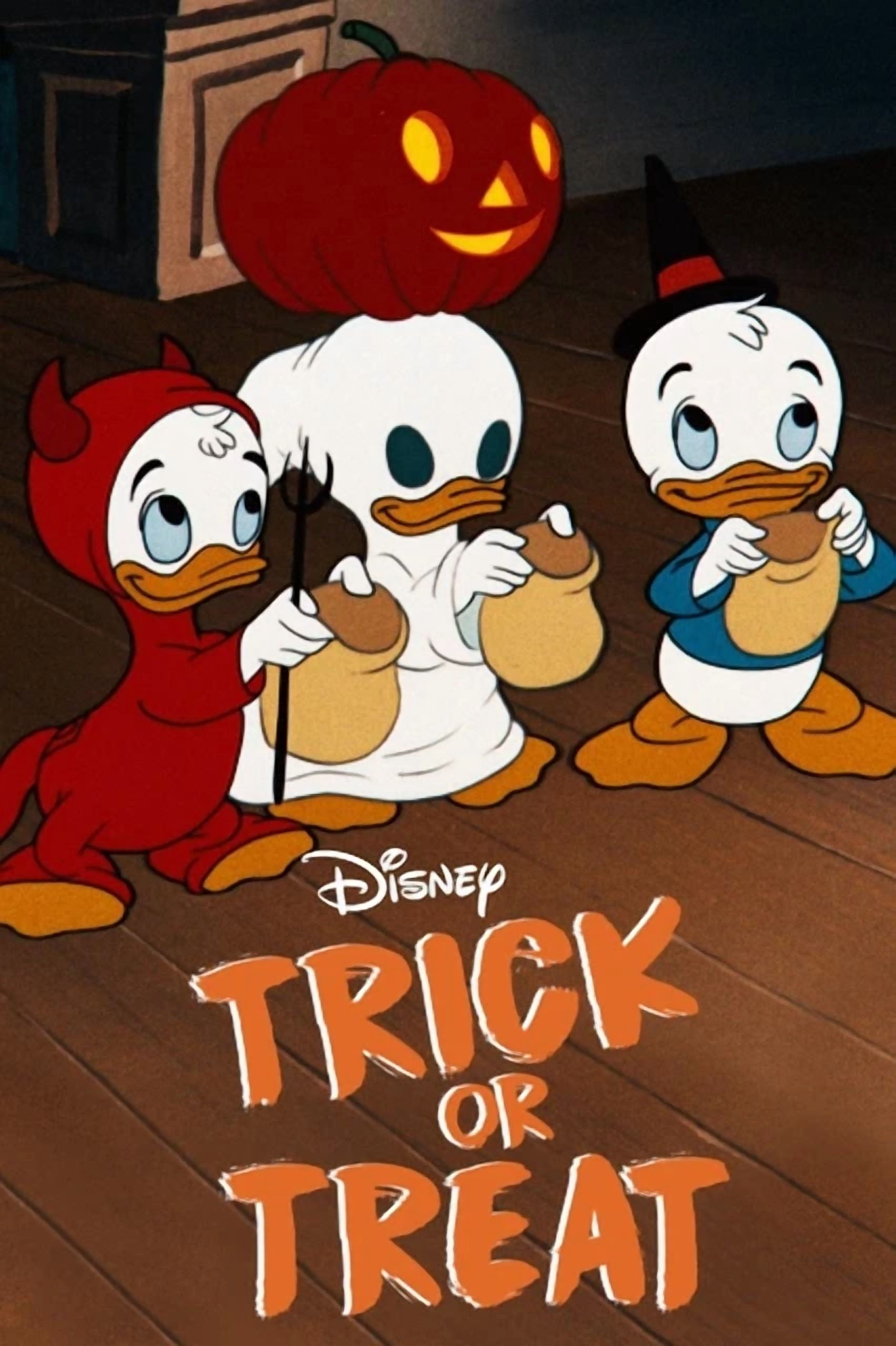 1952 Sweet Haunt Night Movie Poster Donald Duck Huey Dewey Louie Mystic ...