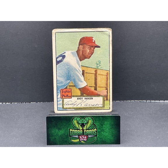 1952 Topps #74 Andy Hansen Philadelphia Phillies Baseball Card Poor