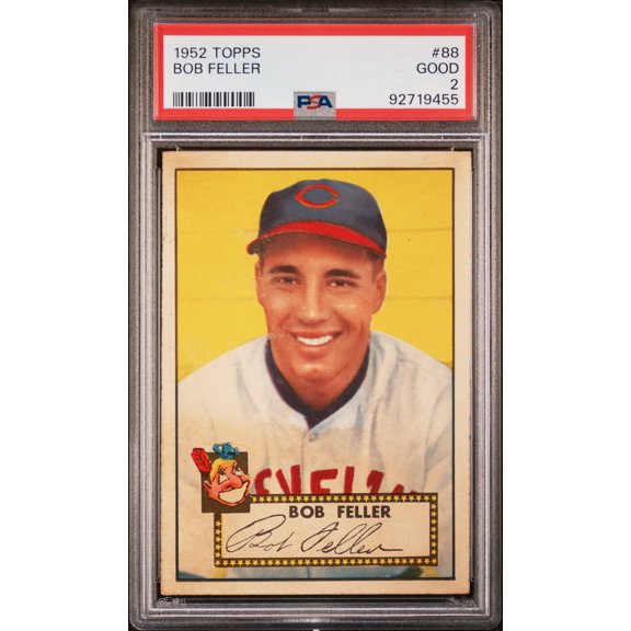 1952 Topps Bob Feller #88 PSA 2