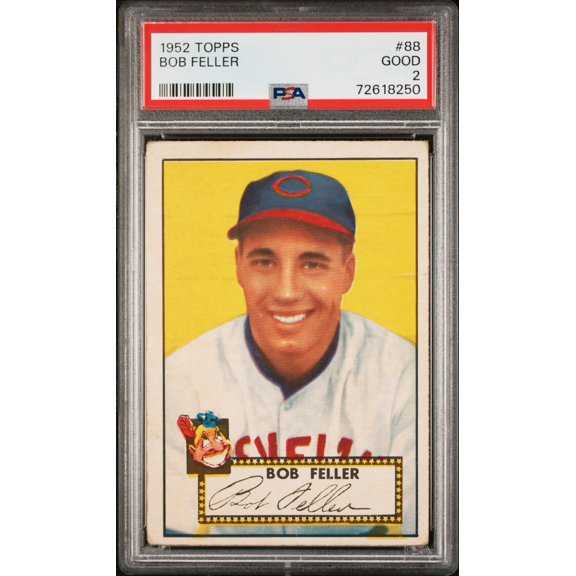 1952 Topps Bob Feller #88 PSA 2