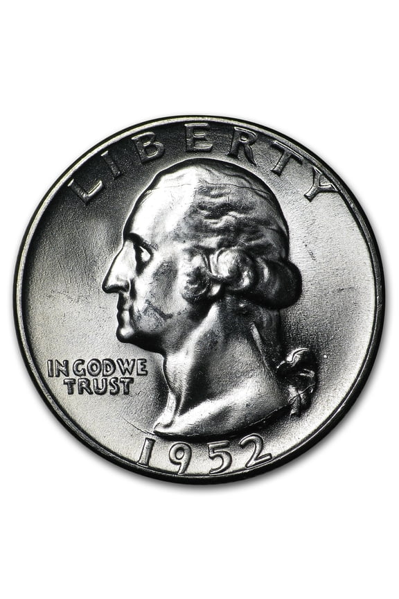 1952 Washington Quarter BU
