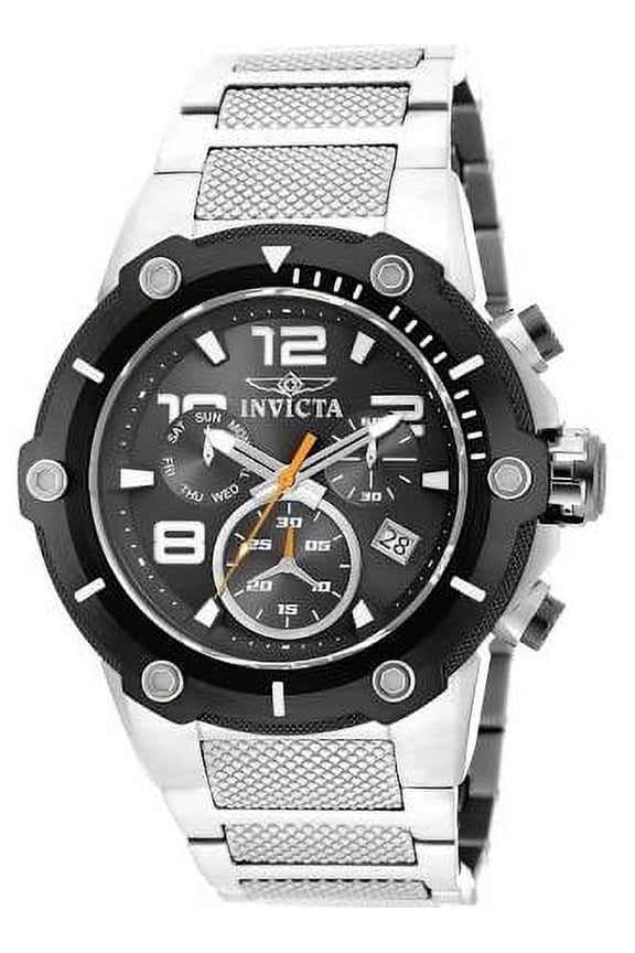 19528 Speedway Chronograph Black Dial Stainless Steel Mens Watch