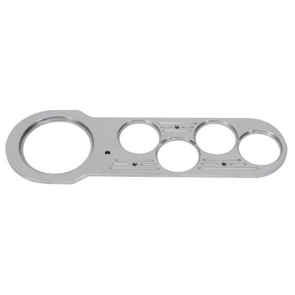 1953-54 Chevy Car 5 Gauge Dash Panel, Polished