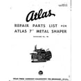 thumbnail image 1 of 1953 Atlas 7B 7" Metal Working Shaper Operations Manual Instructions REPRINT, 1 of 1