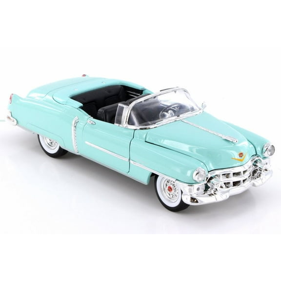 1953 Cadillac Eldorado Convertible, Teal - Welly 22414C/4D - 1/24 Scale Diecast Model Toy Car (Brand New but NO BOX)