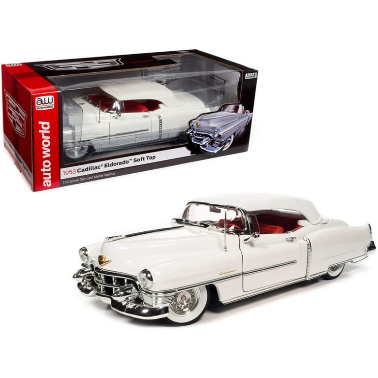 Auto World 1953 Cadillac Eldorado Soft Top Alpine White with
