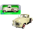 thumbnail image 1 of 1953 Chevrolet 3100 Pickup Truck Cream 1/24-1/27 Diecast Model Car by Welly 22087crm, 1 of 2