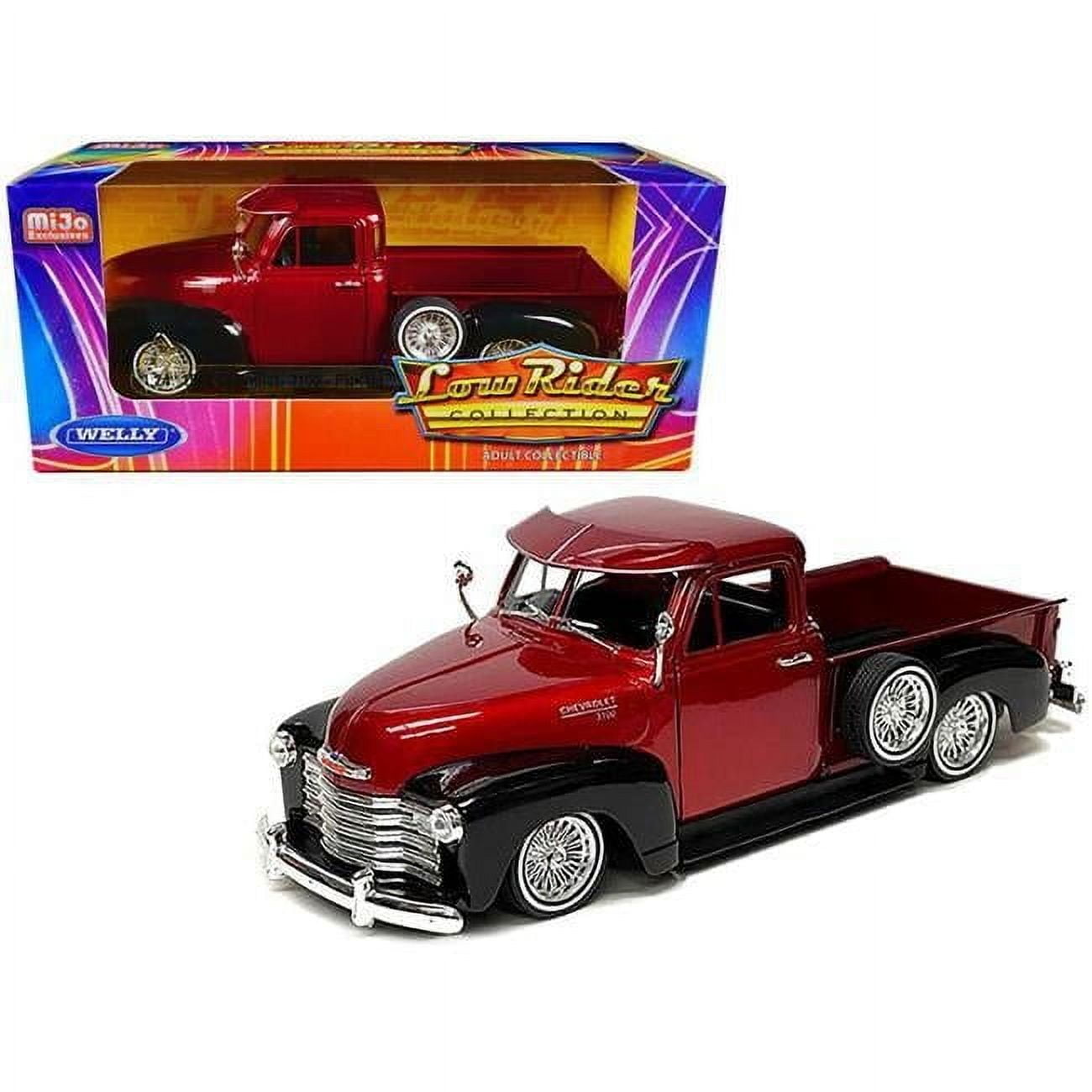 1953 Chevrolet 3100 Pick Up Truck Red 1/24 Diecast Model Car