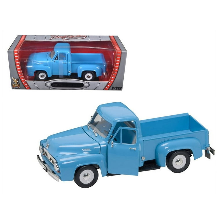 1953 Ford F-100 Pickup Truck Light Blue 1/18 Diecast Model Car by Road  Signature