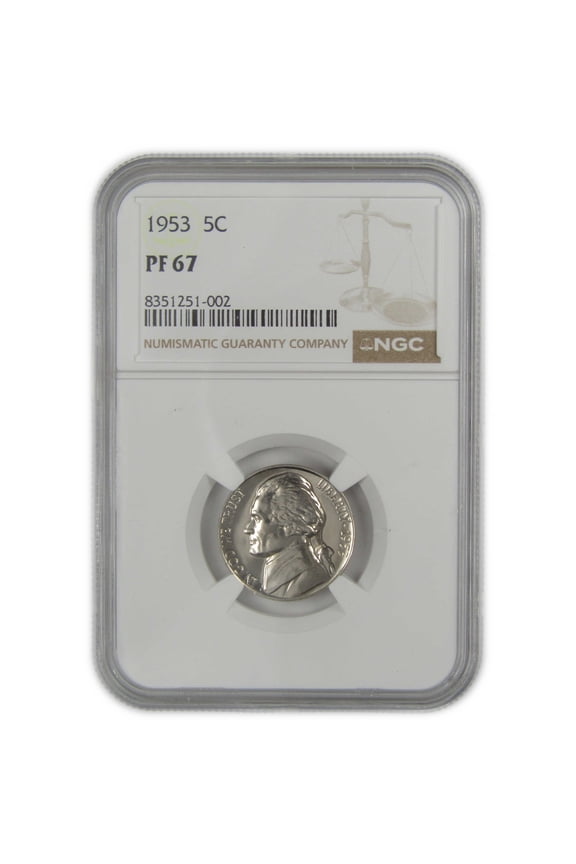 1953 Jefferson Nickel PF 67 NGC Proof 5c Coin SKU:I20628