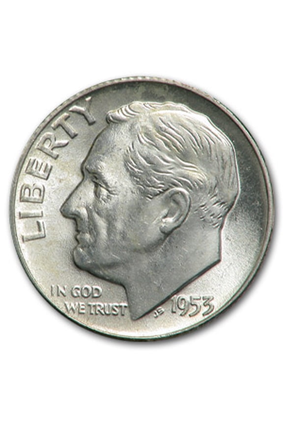 1953 Roosevelt Dime BU