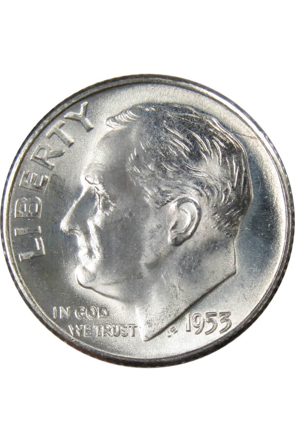 1953 S Roosevelt Dime BU Uncirculated Mint State 90% Silver 10c US Coin