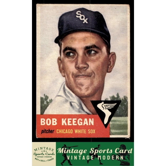 1953 Topps Bob Keegan #196 RC Chicago White Sox Baseball Card