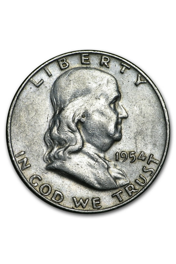1954-D Franklin Half Dollar Fine/XF