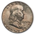 thumbnail image 1 of 1954 Franklin Half Dollar AU, 1 of 2
