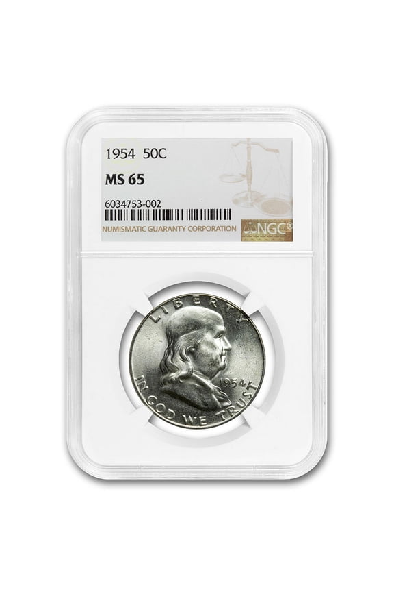 1954 Franklin Half Dollar MS-65 NGC