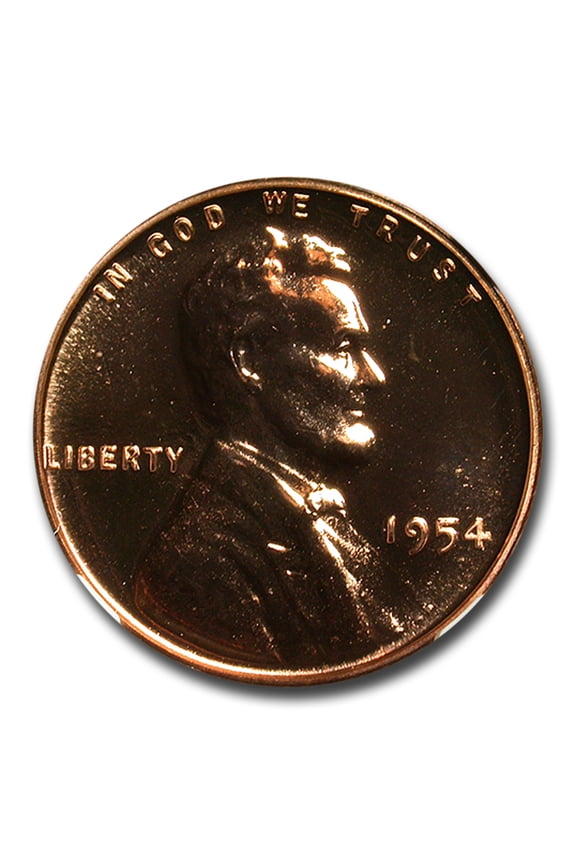 1954 Copper PF-68 Lincoln Cent, Red