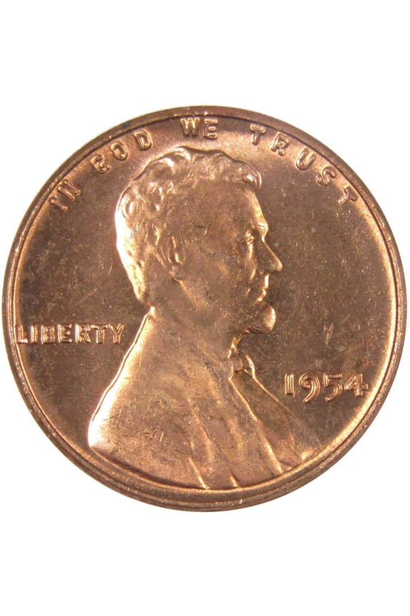 1954 Lincoln Wheat Cent BU Uncirculated Mint State Bronze Penny 1c Coin