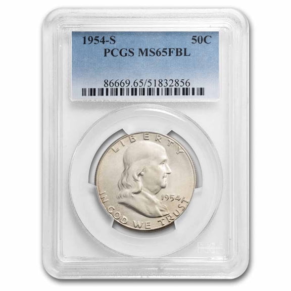 1954-S Franklin Half Dollar MS-65 PCGS (FBL)