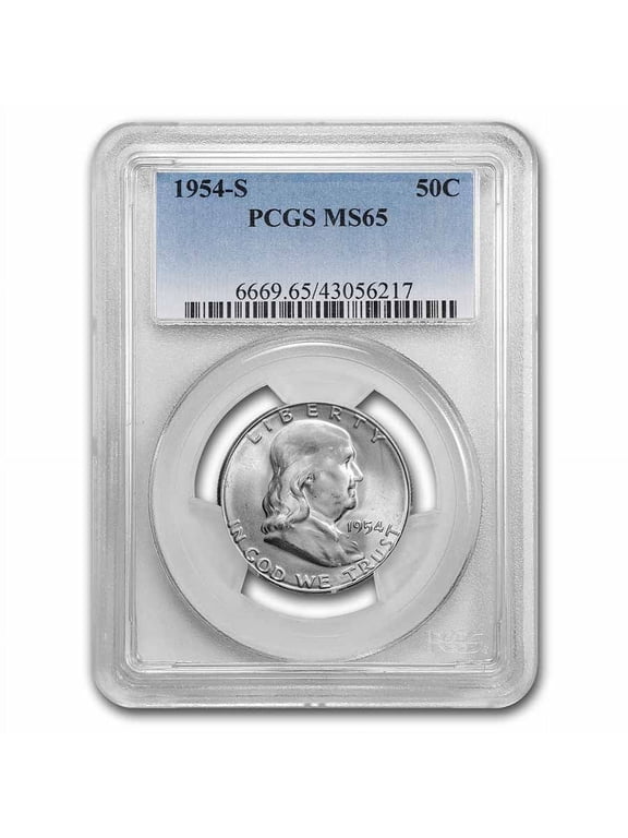 1954-S Franklin Half Dollar MS-65 PCGS