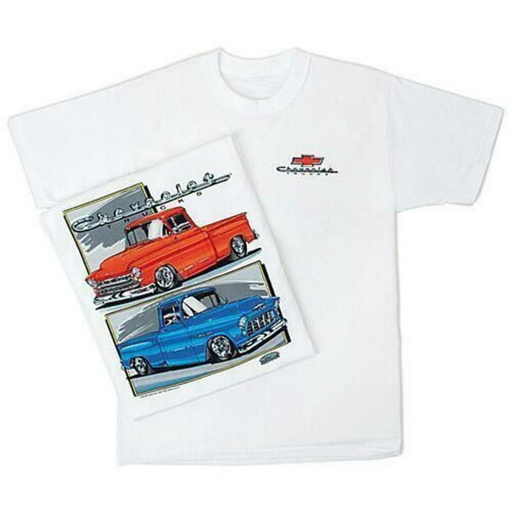 1955-57 Chevy Trucks Mens T shirt Pickups Licensed