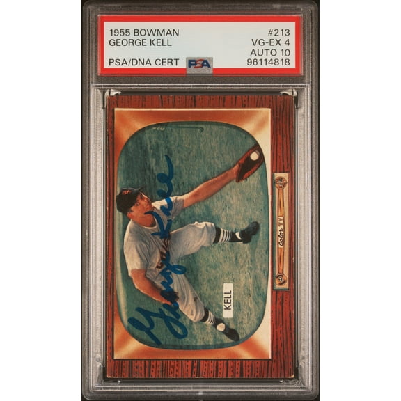 1955 Bowman George Kell #213 PSA 4 Auto 10