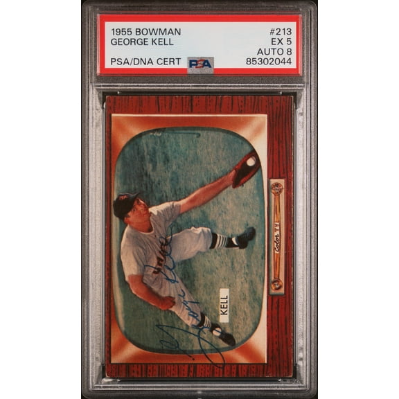 1955 Bowman George Kell #213 PSA 5 Auto 8