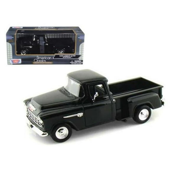 1955 Chevrolet 5100 Stepside Model Pickup Truck, Black