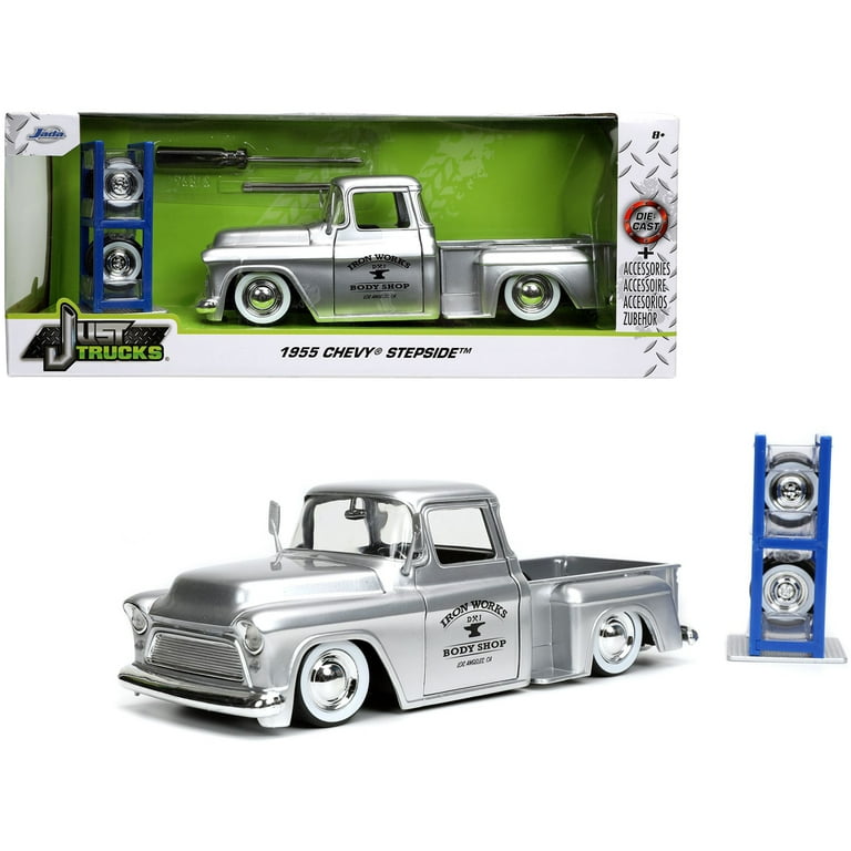 Jada/'55 Chevyシボレー StepSideステップサイド 1/24 Amazon.com: MiJo Exclusives Jada Toys 1:24 1955 Chevrolet