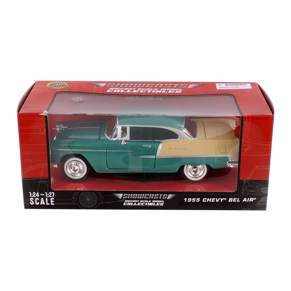 1955 Chevy Bel Air, Green - Showcasts 77229GN - 1/24 Scale Diecast Model Car