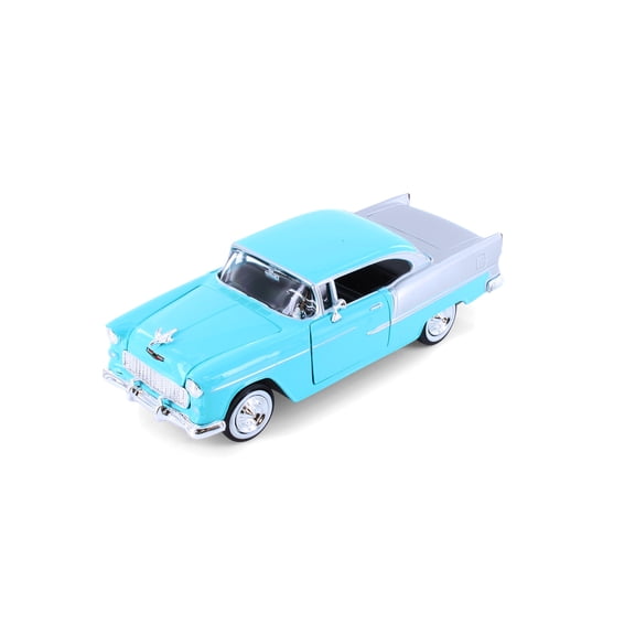1955 Chevy Bel Air Hardtop, Light Blue - Showcasts 77229LBU - 1/24 Scale Diecast Model Car