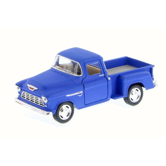 1955 Chevy Stepside Pickup, Matte Blue - Kinsmart 5330DM - 1/32 Scale Diecast Model Toy Car (Brand New but NO BOX)