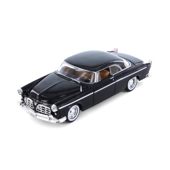1955 Chrysler C300 Hardtop, Black - Showcasts 77302BK - 1/24 Scale Diecast Model Car