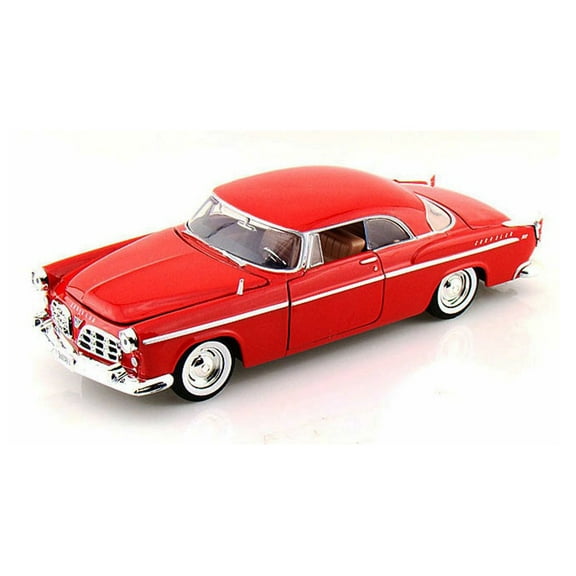 1955 Chrysler C300 Hardtop, Red - Showcasts 77302R - 1/24 Scale Diecast Model Car
