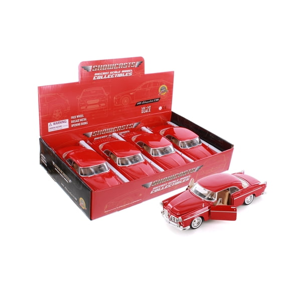 1955 Chrysler C300 Hardtop, Red - Showcasts 77302RD - 1/24 Scale Diecast Model Car