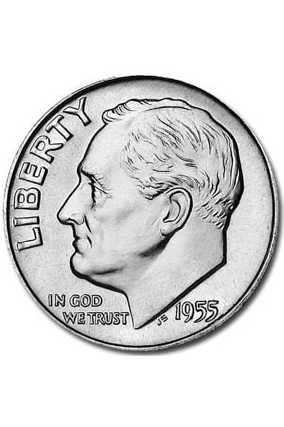 1955 Roosevelt Dime BU